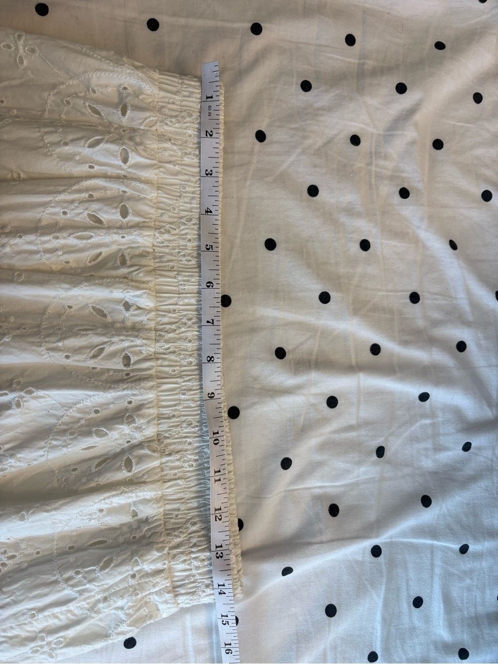 GAP White Eyelet Boho Tiered Midi Skirt Size Small - Picture 5 of 6
